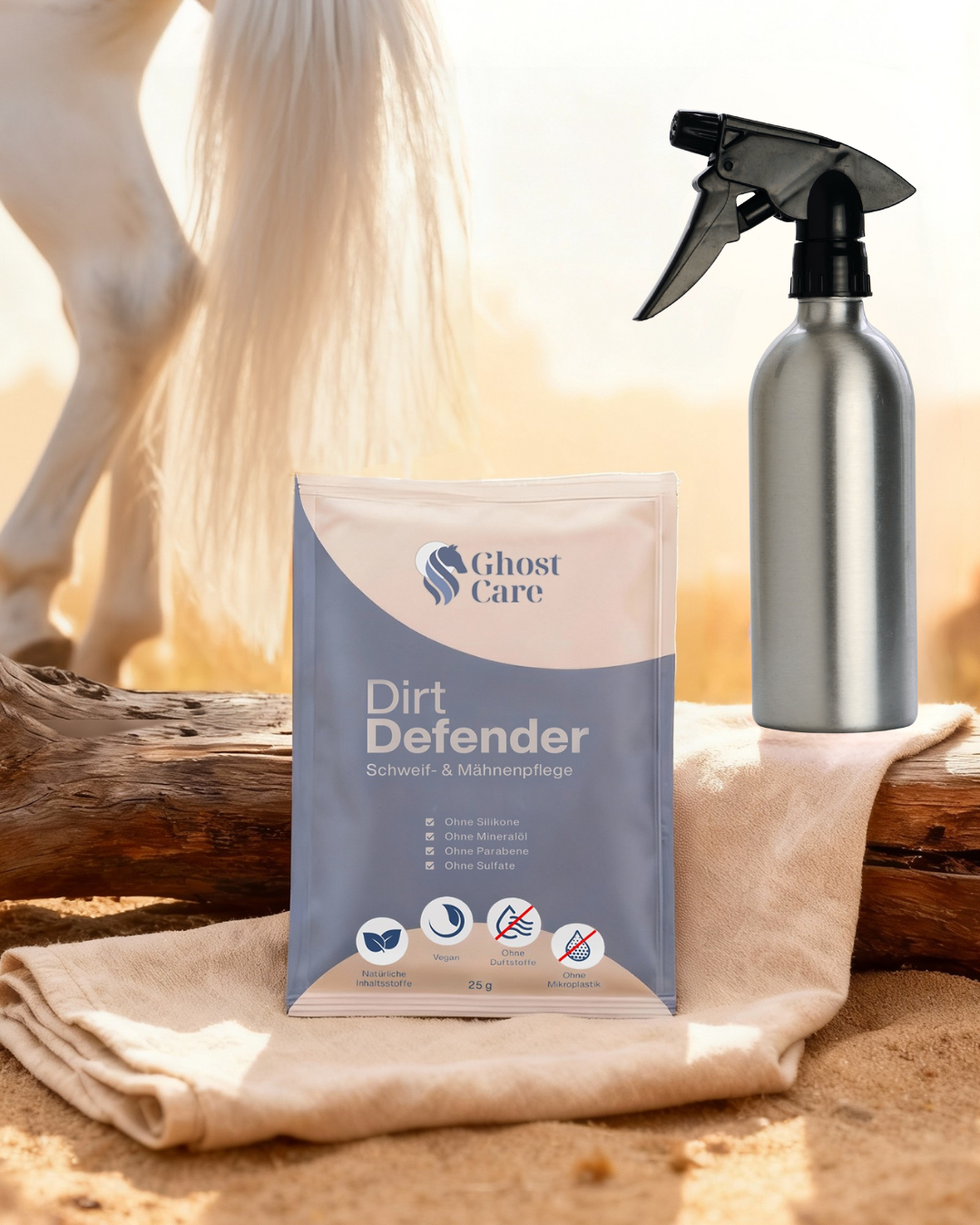 Dirt Defender - Lösliches Pulver für Schweif- und Mähnenpflege