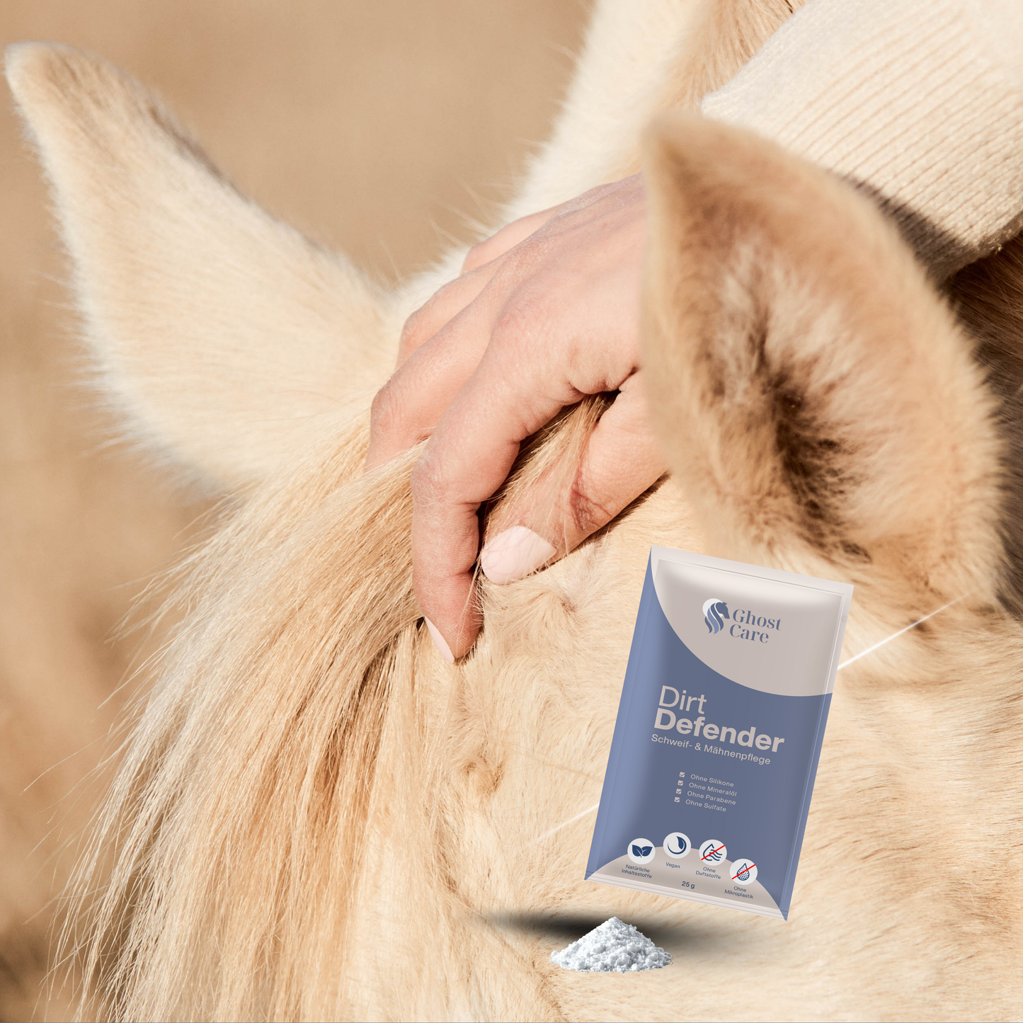 Dirt Defender - Lösliches Pulver für Schweif- und Mähnenpflege